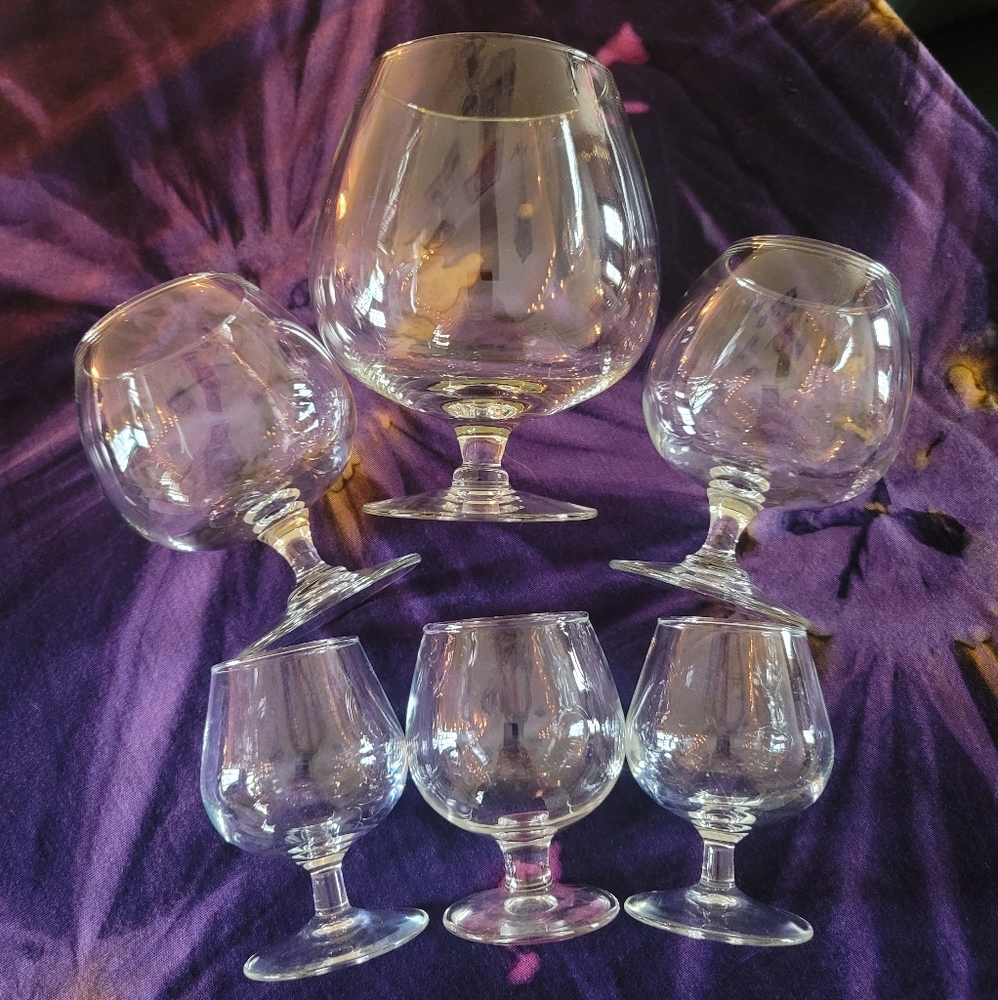 6 Brandy Snifters